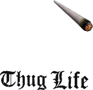 Thug Life Jointand Text PNG image