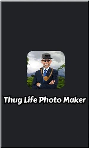 Thug Life Photo Maker App Screenshot PNG image
