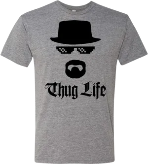Thug Life T Shirt Design PNG image