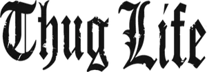 Thug Life Text Logo PNG