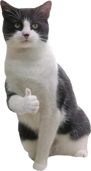 Thumbs Up Cat Meme.png PNG image