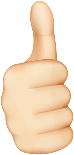 Thumbs Up Emoji Graphic