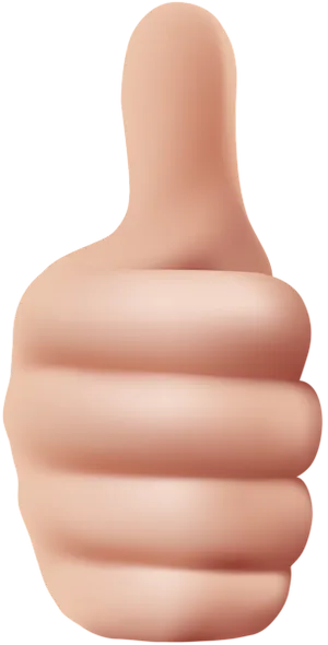 Thumbs Up Emoji Graphic