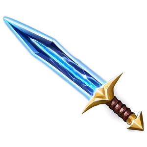 Thunder Diamond Sword Png 22 PNG image