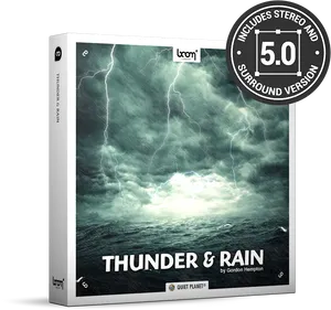 Thunderand Rain Sound Library Product PNG image