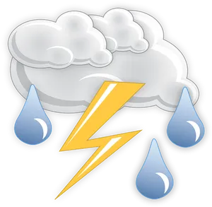 Thunderstorm Emoji Graphic PNG image