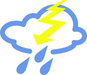 Thunderstorm Icon Graphic