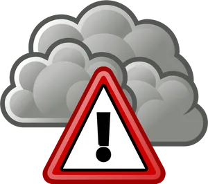 Thunderstorm Warning Sign Graphic PNG image