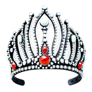 Tiara With Pearls PNG 05252024