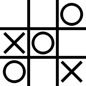 Tic Tac Toe Game In Progress PNG image