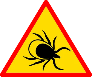 Tick Warning Sign PNG image