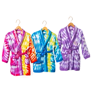 Tie-dye Fun Robe PNG Nve