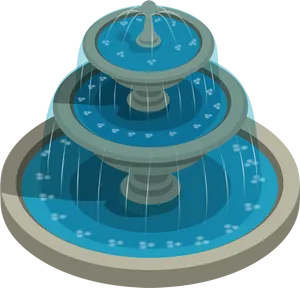 Tiered Fountain Illustration.png PNG image