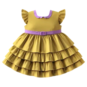 Tiered Ruffle Dress PNG 9