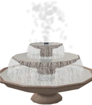 Tiered Water Fountain Graphic PNG image