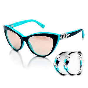 Tiffany Cat Eye Glasses PNG 06242024