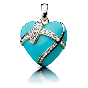 Tiffany Love Heart Pendant PNG 06242024