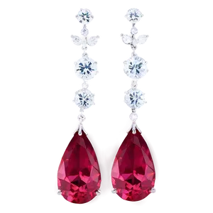 Tiffany Paper Flowers Diamond Drop Earrings PNG 06242024 PNG