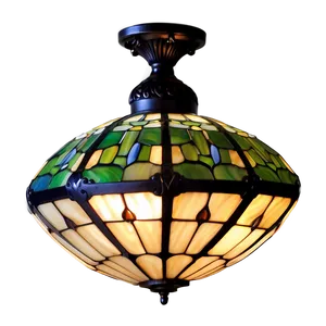 Tiffany Style Light Fixture PNG Bkd PNG