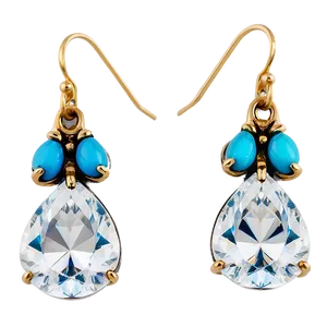 Tiffany Teardrop Earrings PNG 45