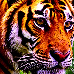 Tiger Face Close-up PNG Spy70 PNG