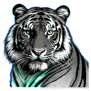 Tiger Face In Pop Art PNG Vwv33 PNG