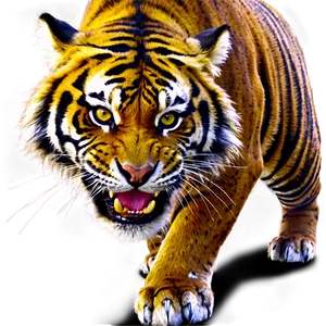Tiger In Primal Wrath PNG Alv43 PNG