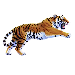 Tiger In Savage Roar Png 06252024 PNG image