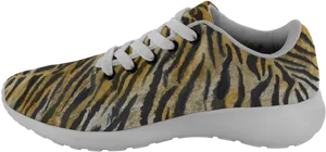 Tiger Print Running Shoe PNG