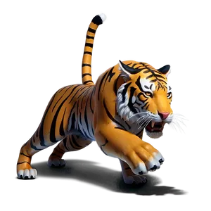 Tiger's Wrath Unleashed Png 06252024 PNG image