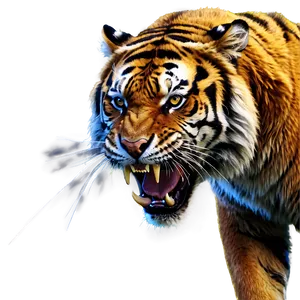 Tiger's Wrath Unleashed Png 06252024 PNG image