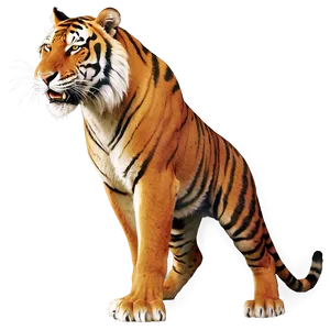 Tiger's Wrath Unleashed PNG Bcr