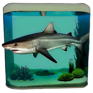 Tiger Shark In Aquarium PNG Xww19