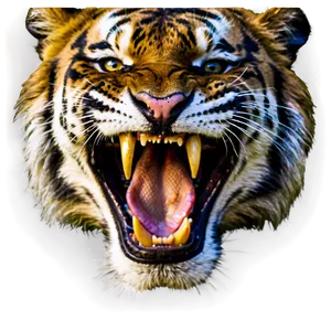 Tiger Showing Teeth PNG Mgs47 PNG