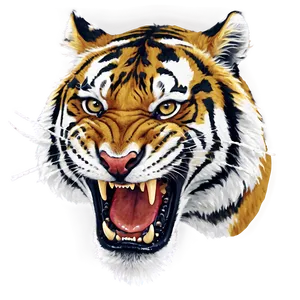 Tiger With Menacing Snarl Png 68 PNG image