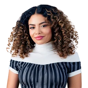 Tight Curls Perm Png 06282024 PNG image