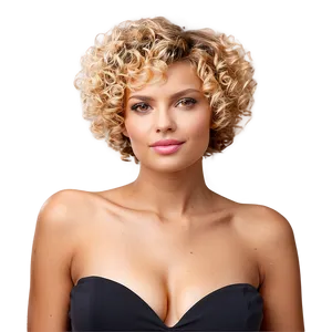 Tight Curls Perm Png Fwr41 PNG image