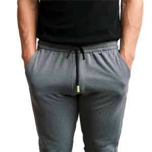 Tight Grey Sweatpants PNG 40