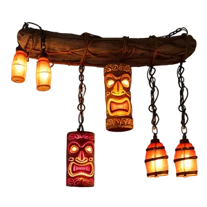 Tiki Bar Hanging Light PNG 52
