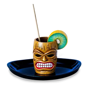 Tiki Bar Serving Tray Png 06132024 PNG image