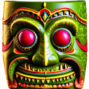 Tiki Party Invitation Png 06132024 PNG image