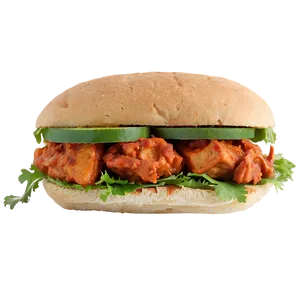 Tikka Masala Chicken Sandwich PNG Oyd
