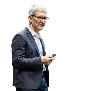 Tim Cook And Iphone Png 06252024 PNG image