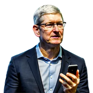 Tim Cook Technology Visionary PNG 06252024