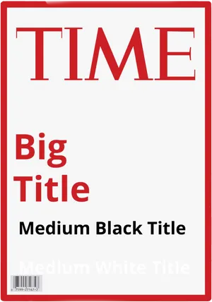 Time Magazine Cover Template PNG image