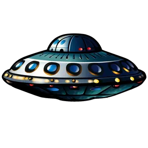 Time-traveling Flying Saucer PNG Abv