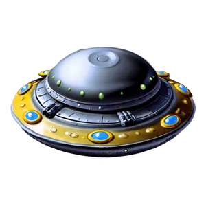 Time-traveling Flying Saucer PNG Emw