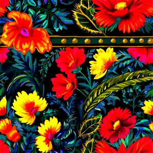Timeless Floral Motif PNG 06252024