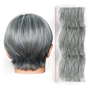 Timeless Grey Hair PNG Rma PNG
