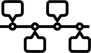 Timeline Flowchart Graphic PNG image